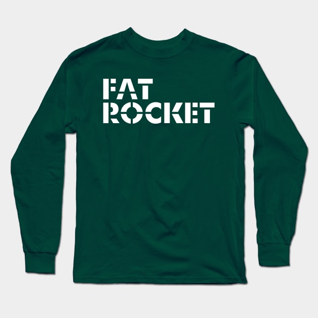 Fat Rocket Industrial Logo Long Sleeve T-Shirt by FatRocketStudios